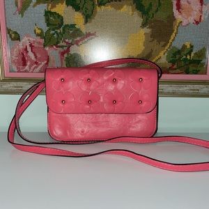 Floral pink bag.